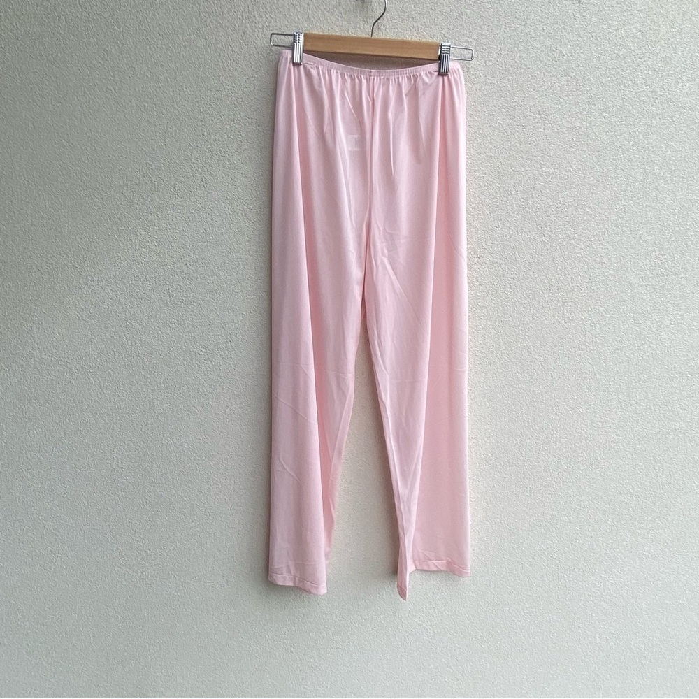 Vintage pink nylon sleeping pants M